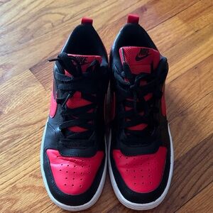 Nike Kids Black and Red Sneakers